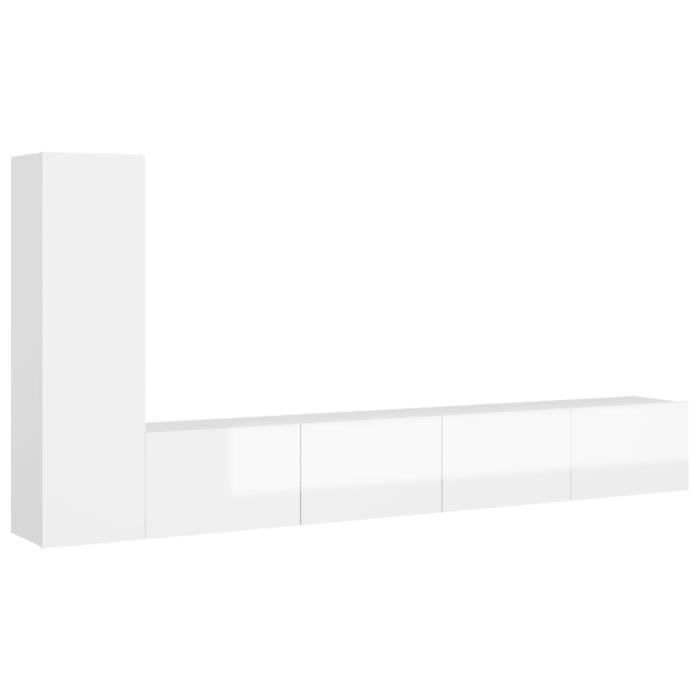 Meuble TV Mural Flottant Pour Chambre à Coucher, Salon, Routeur, Boîte De Rangement, Console TV 1,2/1,5/1,7 M (couleur : Blanc, Taille : 120 Cm