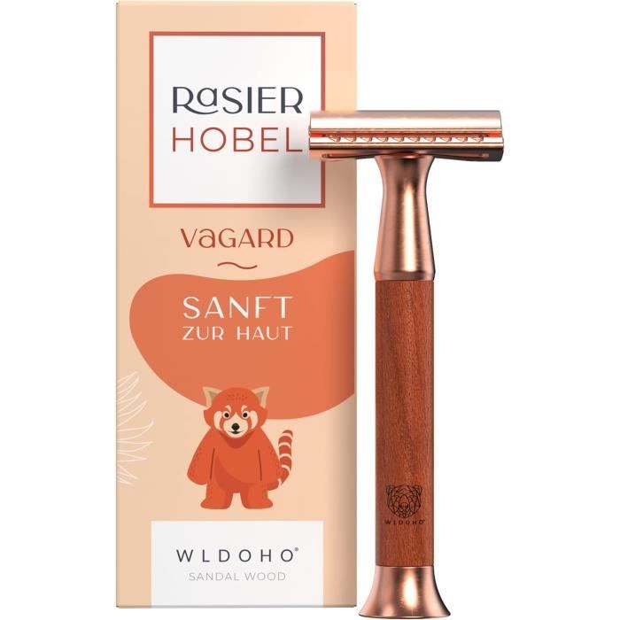 Kit Rasage Antique Style Barbier Bois - Bol, Brosse, Rasoir - Neuf - Haryali London