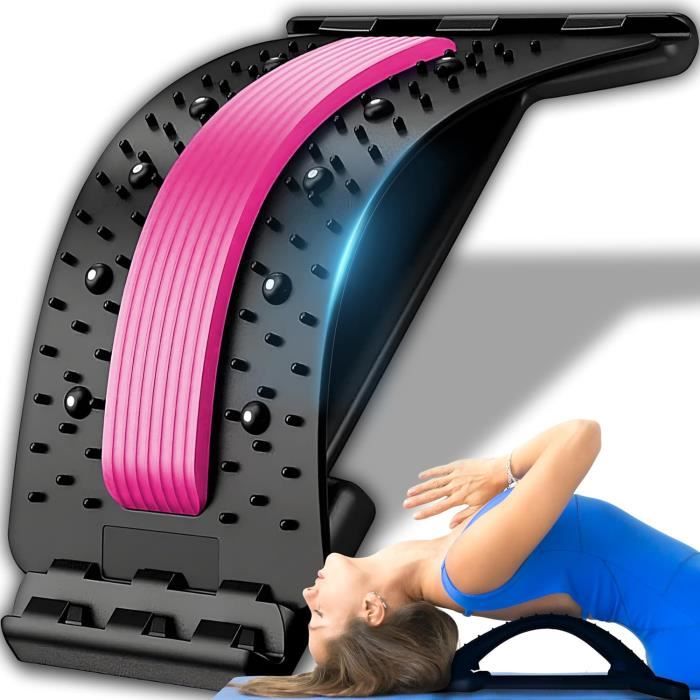 Appareil de massage de posture pour la relaxation du dos et le soulagement de la douleur, masseur de dos, appareil d'étirement de fitness, soutien lombaire, relaxation Appareil de massage de posture pour la relaxation du dos et le soulagement de la douleur, masseur de dos, appareil d'étirement de fitness, soutien lombaire, relaxation