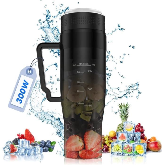 Blender Personnel Rechargeable - Mélangeur Smoothies - 6 Lames Inox - Portable Pour Maison/voyage - 8
