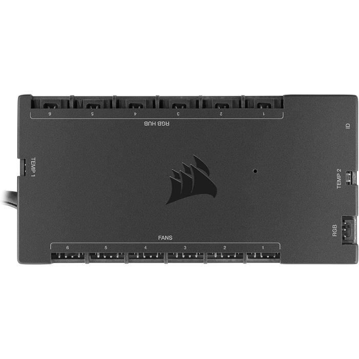 Centre de Commande NZXT - Commande numérique de l'éclairage RVB et de la Vitesse des Ventilateurs MLI - Commande Jusqu'à 5 Ventilateurs MLI ou 4 à Structure Unique - Géré par Le