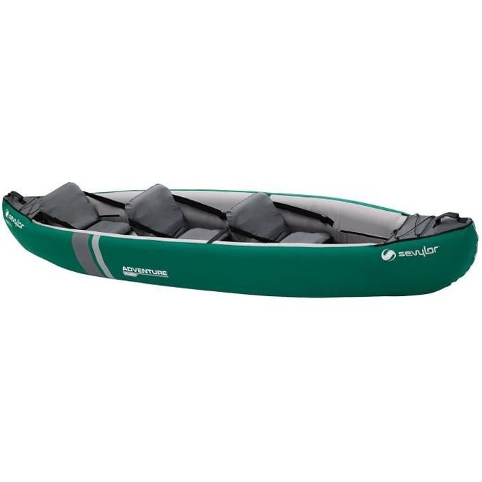 Canoë-kayak gonflable SEVYLOR Adventure Plus - 3 places - Vert