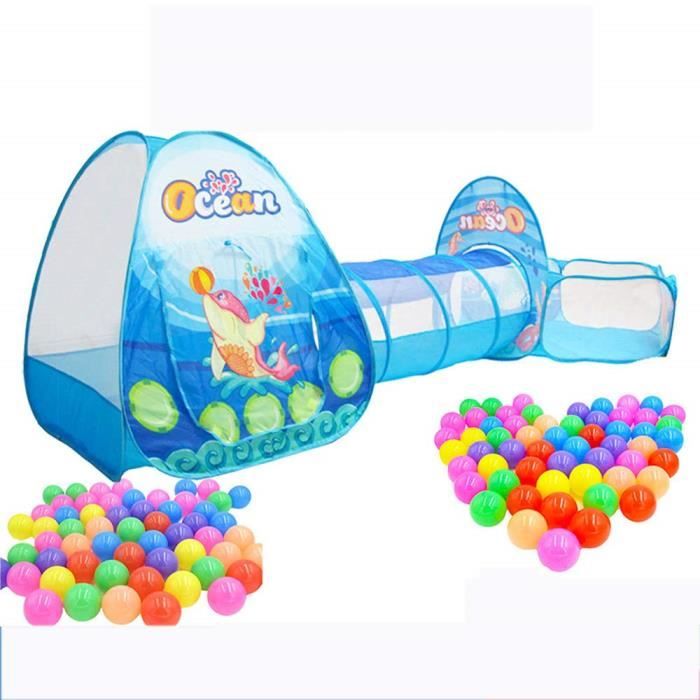 Tunnel De Tente Tunnel De Jeu Interieur Exterieur Et Tente De Jeu3 En 1 Aire De Jeux Pour Enfants Bebe Jouets Pour Enfants Balles Cdiscount Jeux Jouets