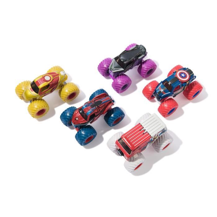 SPIN MASTER PACK DE 5 VÉHICULES MARVEL DIE CAST 1:64 Monster Jam