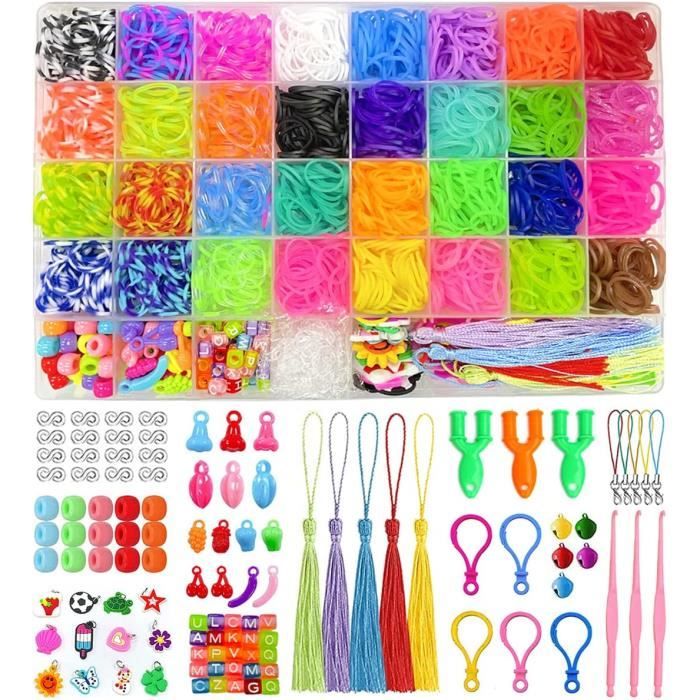 Nestling 2500+ Elastique Bracelet Kit,40 Grilles Bricolage élastique