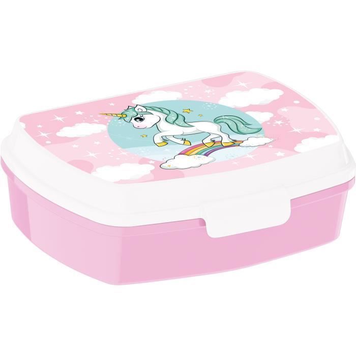 Boîte à goûter licorne rectangulaire - Cadeaux