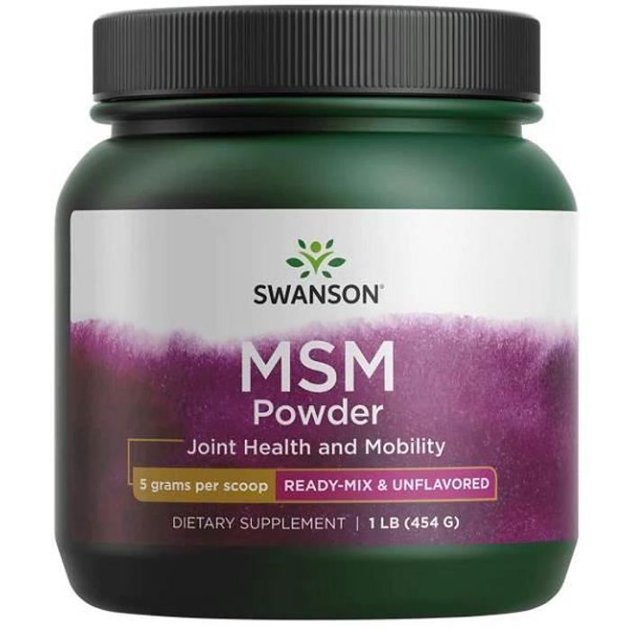 Comparer les prix de SWANSON MSM Poudre Pure 454 g – Source Naturelle de Soufre Organique