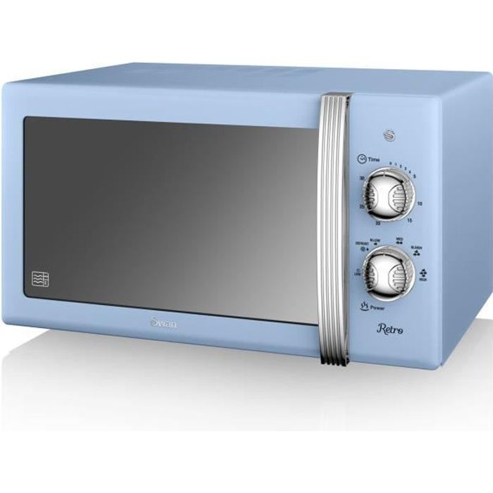 Swan Sm22130bln Retro Micro Ondes Bleu Achat Vente Micro Ondes Cdiscount