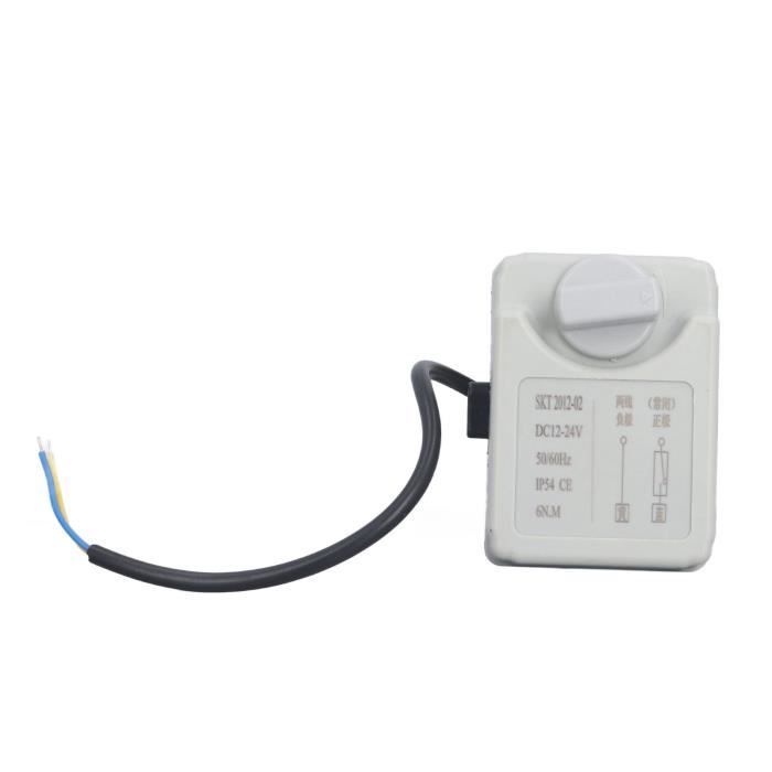 Vanne Motorisée PVC DN25 - 2 Voies Normalement Fermée - AC/DC 9-24V - IP67 - Pour Eau, Air, Irrigation