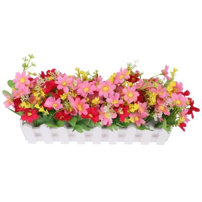 Fleur artificielle d'ornement de fleur de clôture simulée pour la décoration intérieure JARDINIERE - BAC A FLEUR
