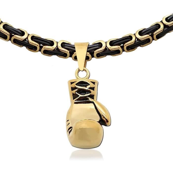 Set Collier Et Bracelet Acier Inoxydable Argent/noir – Style Roi Massive, Neuf Sans Emballage