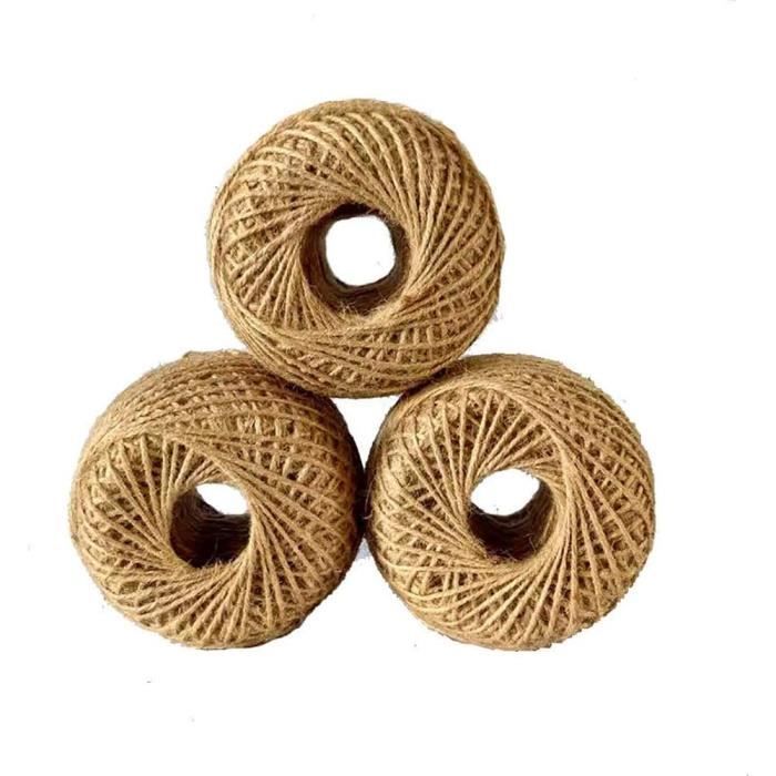 Ficelle Jute - Creative Deco - 50m - Épaisseur 3mm - Mariage Champetre - Bricolage DIY