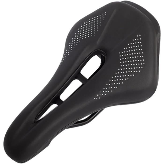 Selle De Vélo En Cuir Synthétique Marron Avec Rivets – Universelle