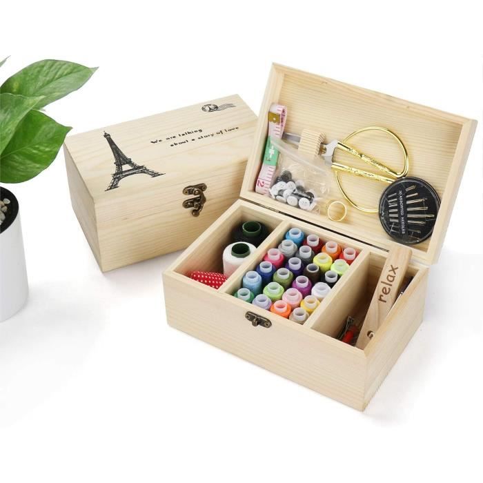 Kit De Couture Portable Pour Enfants Avec Aiguilles Et Fils Multicolores - Trousse Broderie Débutant, Activités Manuelles - 9