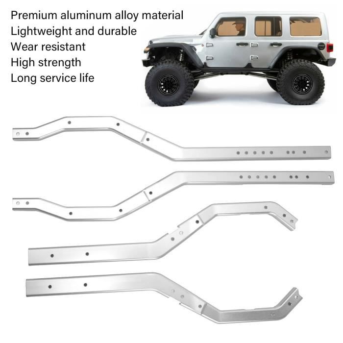 8 Biellettes Châssis Alliage Aluminium Titane Pour SCX10 1/10 RC Crawler Empattement 313 Mm – Upgrade Métal Solide