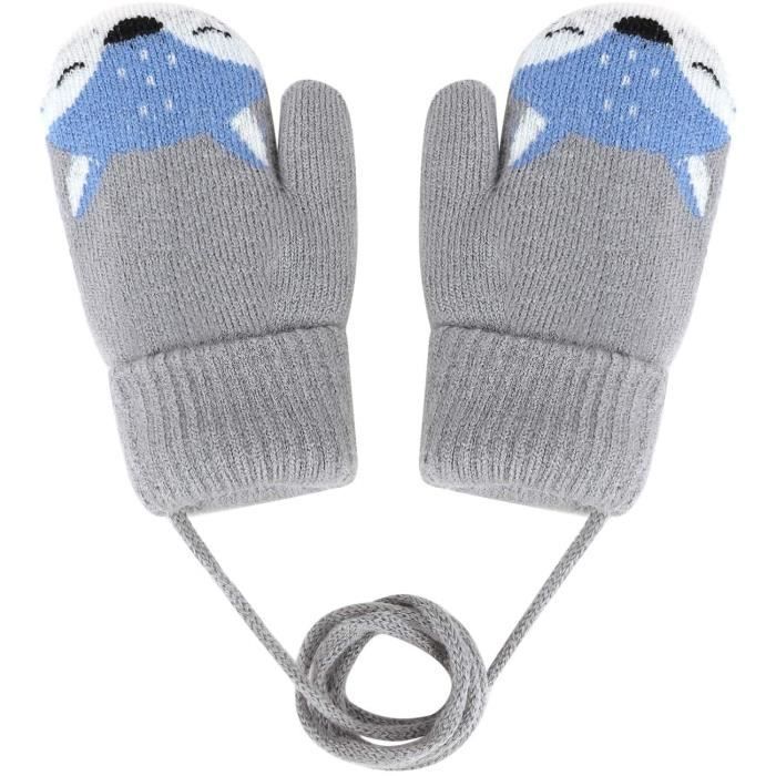 Gants Bebe Moufle Mignon Gants Tricote A Tete Renard Enfant Gants Avec Double Doublure Gants Hiver Filles Garons Antiperdue 952 Cdiscount Pret A Porter