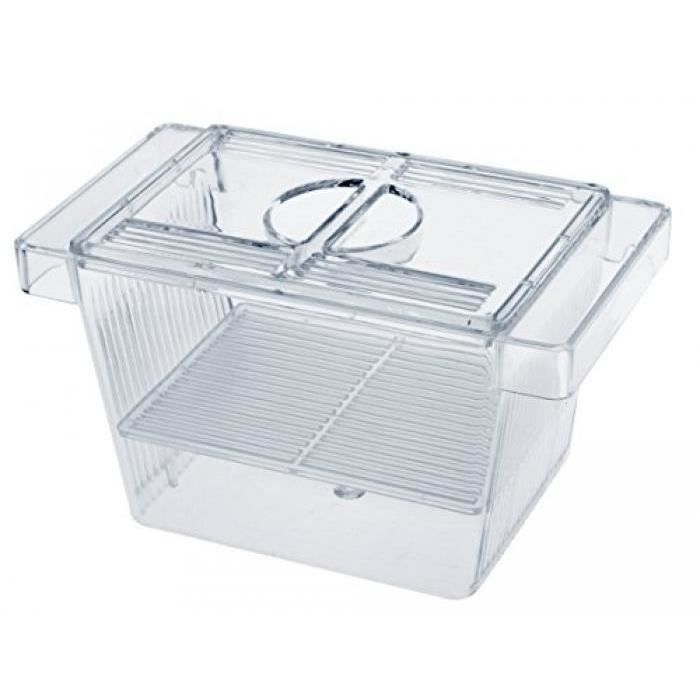 Comparer les prix de Salle d'accouchement 3 en 1 avec couvercle pour aquariophilie - WAVE - Taille S - Transparent - 12X6X6 cm