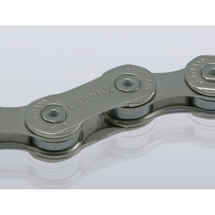 Chaîne WIPPERMANN Connex 8SX en acier pour vélo sur route - 8-Vitesses - Mixte - Gris