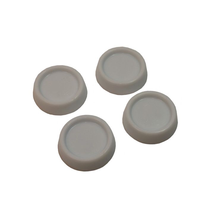Lot de 4 patins anti-vibrations universels - WPRO - Accessoires pour machine à laver - Blanc - Diamètre 45mm
