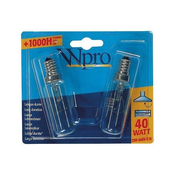 Pack de 2 pour Hotte de Cuisinière Lampe 25 W ses Ampoule Ventilateur Extracteur De Cuisine Hotte Lumière