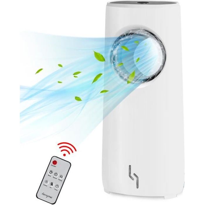 Climatiseur Mobile 4-en-1 6L - Rafraîchisseur D'Air, Ventilateur, Humidificateur + Ioniseur, Télécommande