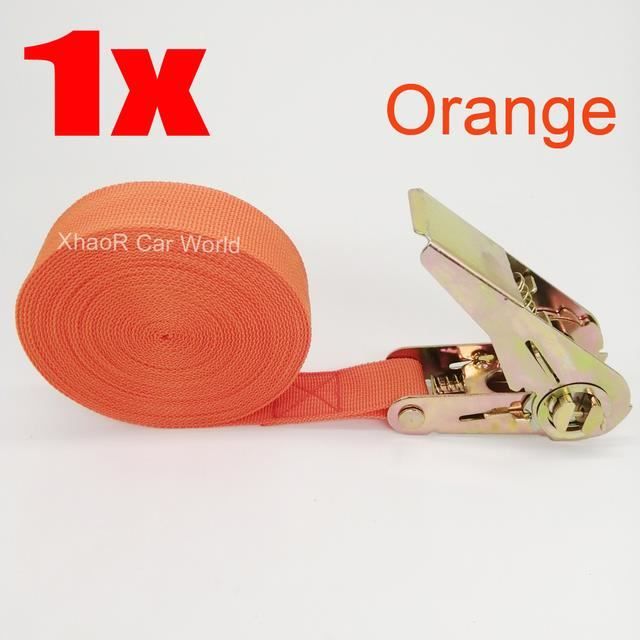 Sangle De Cliquet Auto Rétractable, Sangle De Cliquet Auto Haute Sécurité Anti-Déformation Tissu En Acier Longue Durée De Vie Pour Tour En Voiture