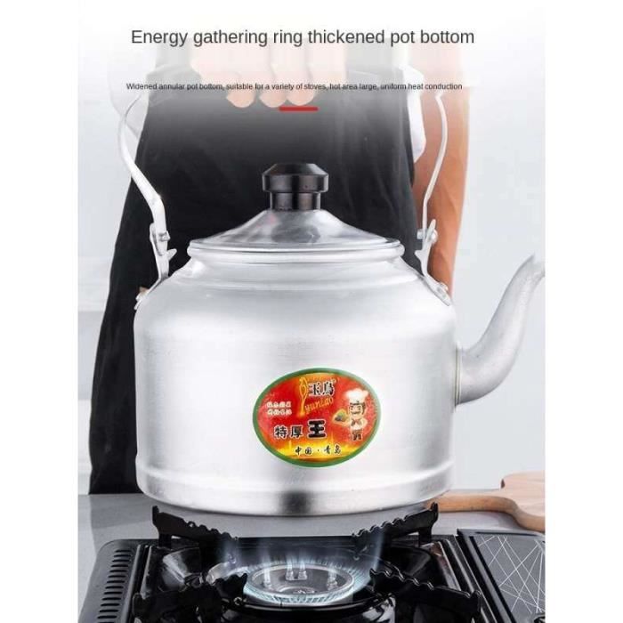 Bouilloire En Aluminium Pour Cuisinière – Petite Théière Pratique Avec Poignée Froide, Compatible Induction Et Gaz