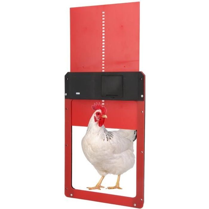 Comparer les prix de EAS - Ouvre-porte de poulailler avec détection de lumière automatique pour poulailler (rouge)