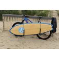Porte Longboard ou paddle pour vélo - 9WS - Accessoire de transport - Stand up paddle - Aluminium - Gris-1