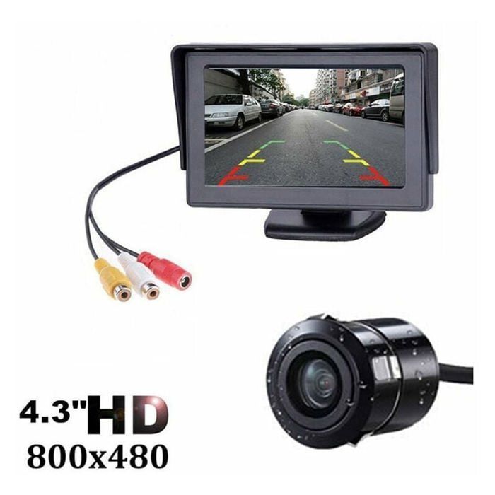 Kit Caméra De Recul Sans Fil VECHTEL - Écran 4,3 Pouces IPS HD, Vision Nocturne IP68 - Installation Facile Avec Prise Allume-cigare