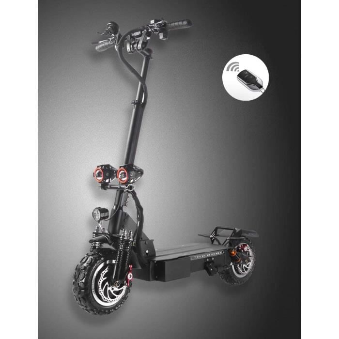 Scooter électrique pliable adulte scooter électrique adulte avec selle  3200W double moteur 11 pouces pneu tout-terrain 60V, 2[12] - Cdiscount Auto