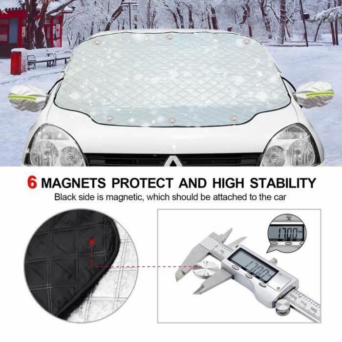 Couverture de pare-brise – 6 protections magnétiques pour pare-brise,  Protection le