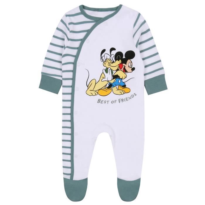 Ensemble bebe en coton Pluto Disney OEKO TEX Gris Vert Cdiscount Pret a Porter