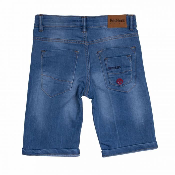 Short Bermuda Enfant REDSKINS 8 16 ans Bleu Garcon Bleu Cdiscount Pret a Porter