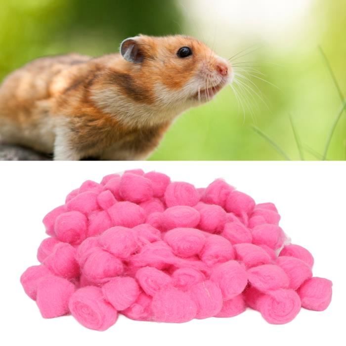 Pwshymi boule de coton pour literie pour hamster Hamster boule de coton  hiver chaud doux petit Animal animalerie jouet Rose rouge - Cdiscount
