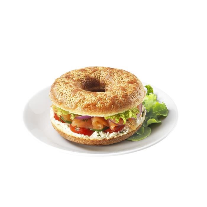 Plaques à Bagels Et Beignets Pour Gaufrier Tefal Snack Collection - Coffret Avec Livre De Recettes