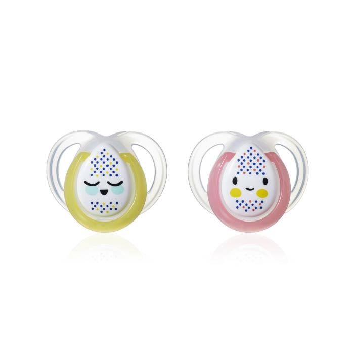 TOMMEE TIPPEE 2 Sucettes CTN Nuit 0-6m - Cdiscount Puériculture