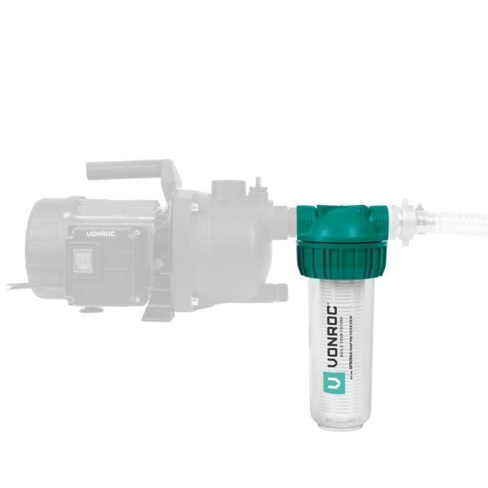 Préfiltre 3/4" Pour Pompe De Jardin & Eau Domestique – Filtre Anti-Sédiments Avec Tamis 40/100 Mailles Réutilisable