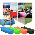 Canapé gonflable de plage portable - Air - Orange - 1 personne - Tissu - Extérieur-2