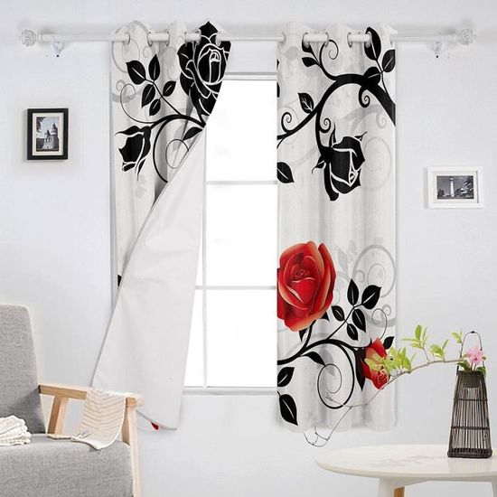 Lot De 2 Rideaux Occultants BASIC Gris Foncé 140 X 180 Cm - Enjoy Home | Leroy Merlin