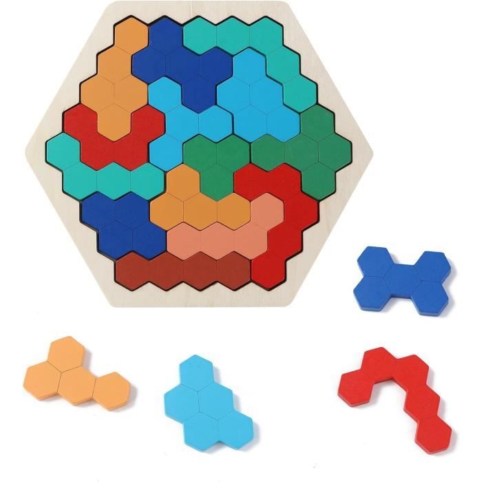En bois Tangram Casse-tête Puzzle Tetris Jeu Éducatif Bébé Enfant Kid Jouet pour chileren