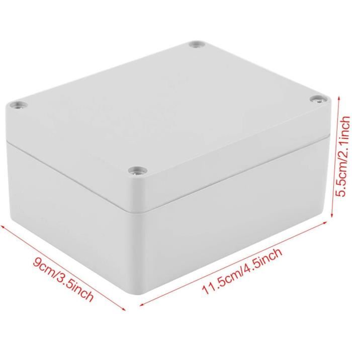 Boîte De Jonction étanche IP66 ABS - Boîtier électrique Projet DIY - Protection Poussière Et Eau