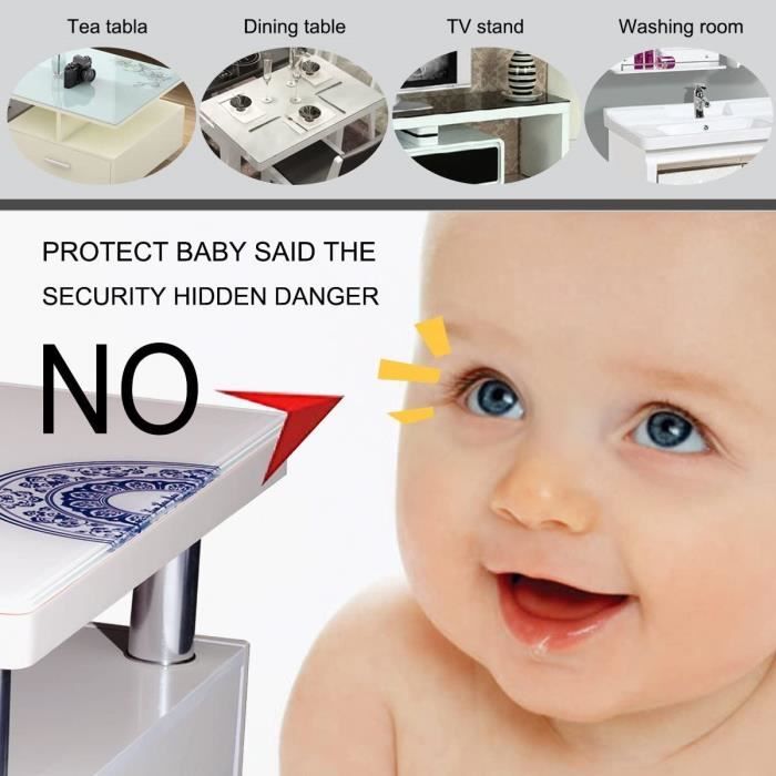 Acheter 20 pièces Protection pièces Silicone Angle de Table Meuble Protège  Bébé Enfant Sécurité