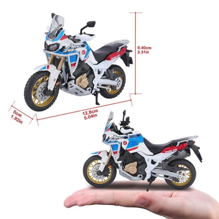 Maquette Moto Africa Twin DCT 1/18 - Modèle Réduit En Alliage - Miniature Collection - Cadeau Fan Moto