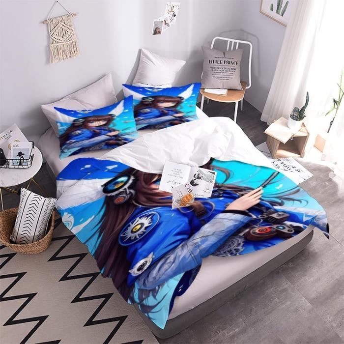 Housse de Couette 3D Garçon d'anime Parure De Lit 3 pcs Ensemble
