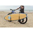 Porte Longboard ou paddle pour vélo - 9WS - Accessoire de transport - Stand up paddle - Aluminium - Gris-3