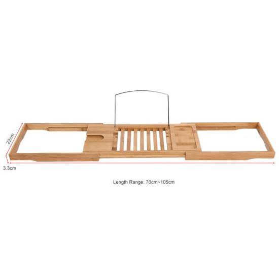 Tablette De Baignoire Avec Support Livre Plateau De Bain En Bois De Bambou Porte Livre Porte Verre Porte Bougie Achat Vente Porte Accessoire Tablette De Baignoire Avec Cdiscount