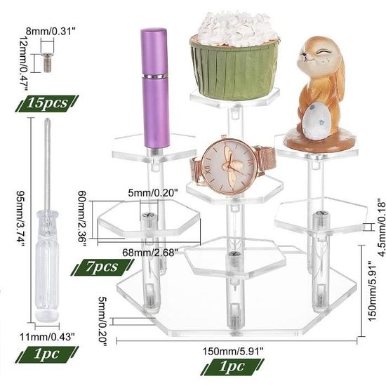 Beavorty Socle D’exposition 1:12 – Support Stable En Plastique – Pour Maquettes De Motos – Vitrine Et Collection