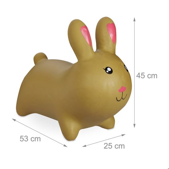 Relaxdays Animal Sauteur Tricératops – Avec Pompe Incluse – Charge 50 Kg – Sans BPA – Pour Intérieur/extérieur