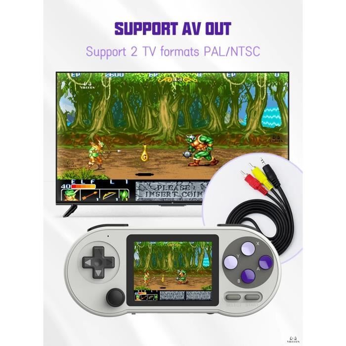 Blanc sans carte - Console de jeux vidéo portable rétro RK, écran IPS